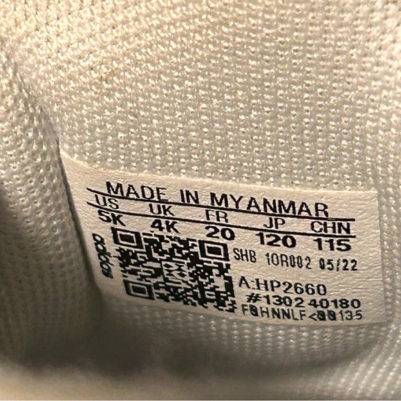 Adidas Baby High Tops Easy Closure White Size 5 Toddler Walkers - Picture 7 of 7